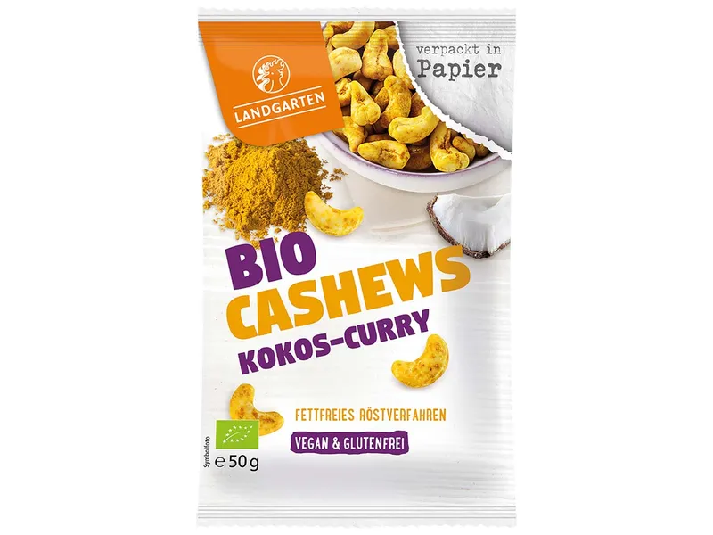Landgarten Landgarten Cashewkerne mit Kokos & Curry – Produktbild 1 von 2