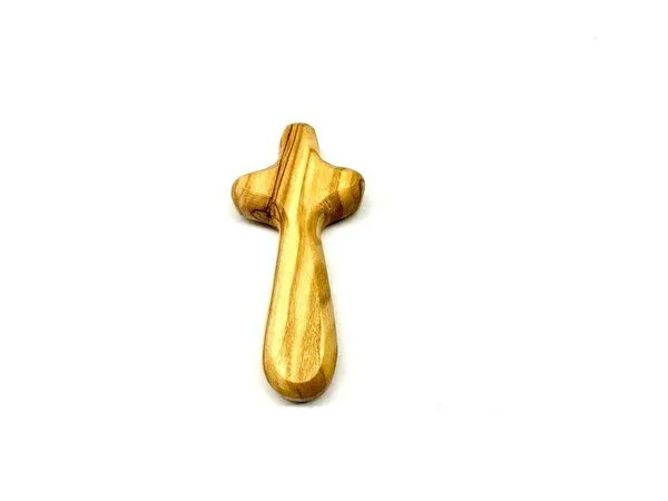 Olivenholz erleben Olivenholz erleben Handkreuz (7 cm) aus Olivenholz – Produktbild 3 von 3