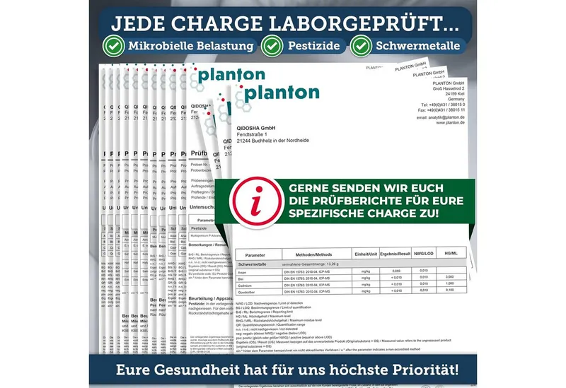 QIDOSHA Coenzym Q10 (Ubiquinon) mit Leinsamenöl Kapseln, 120 St., 174 g, Fermentiertes Coenzym Q10 – Produktbild 5 von 5