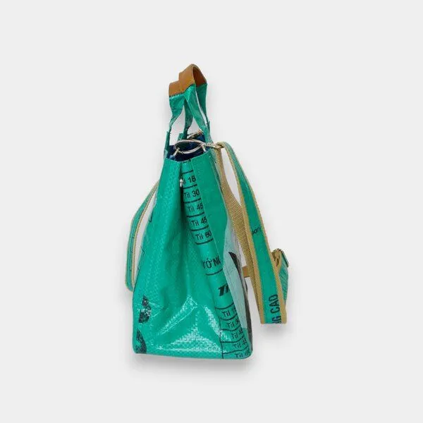 REFISHED fair fashion REFISHED fair fashion Tasche 'ISOLDE BAG', #fish grün-til, – Produktbild 5 von 6