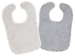 Wörner Südfrottier Wörner Südfrottier Druckknopflätzchen Bio-Baumwolle 2er-Set 26 x 40 cm – Produktbild 1 von 1