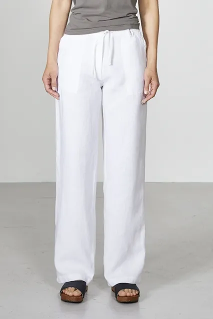 HempAge Hempage Damen vegan Hose Airy Summer White, Weiß, – Produktbild 2 von 2