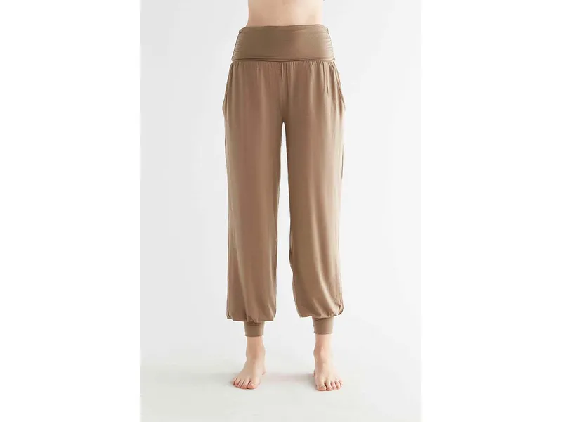 True North TRUE NORTH Damen-Yoga-Hose mit Hüftumschlag, braun, Gr. XS – Produktbild 1 von 1