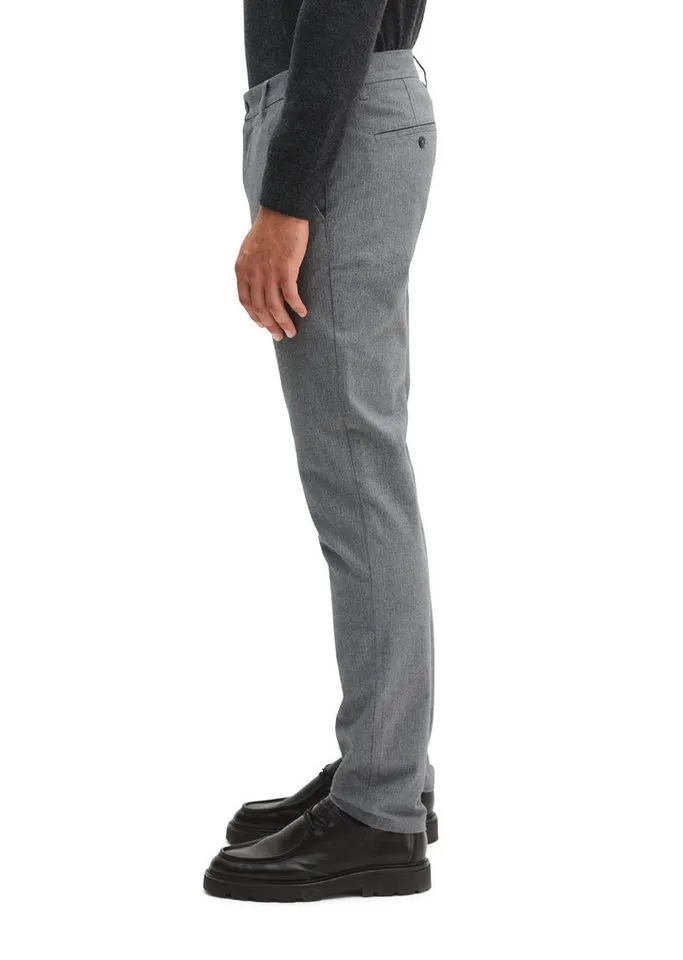 Marc O'Polo Marc O'Polo Chinohose aus elastischem Bio-Baumwoll-Viskose-Mix, Grau, – Produktbild 2 von 5