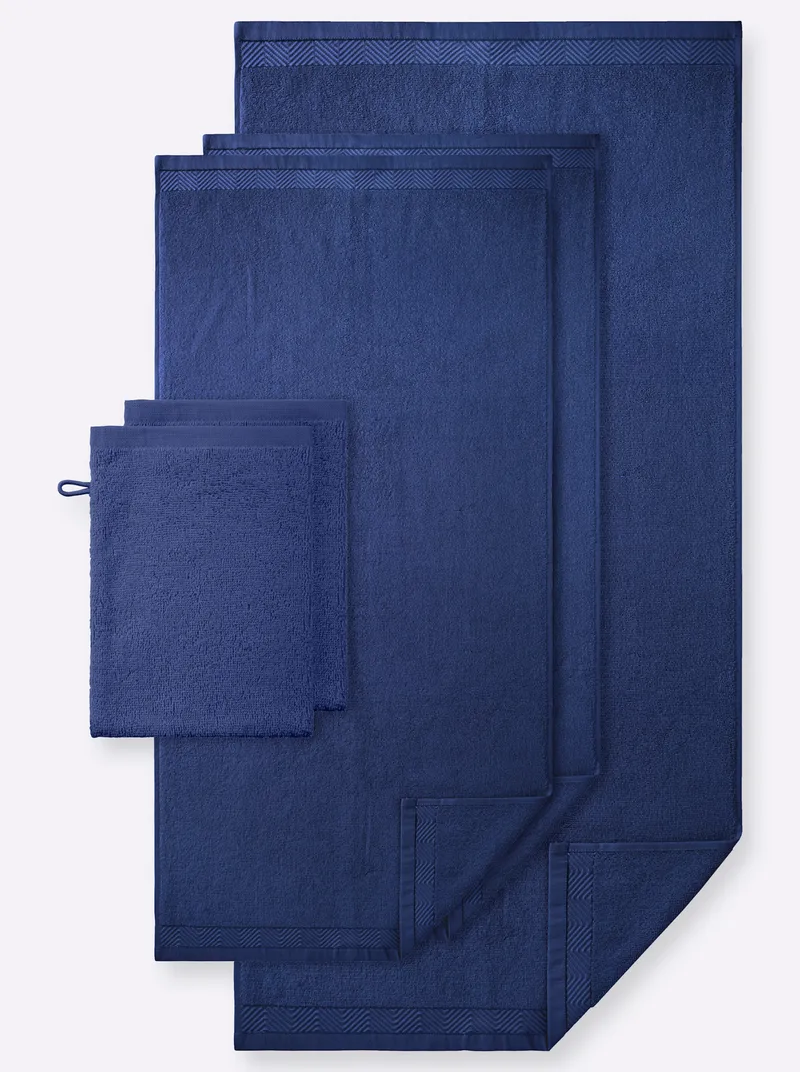wäschepur Handtuch royalblau, Royalblau, – Produktbild 1 von 3