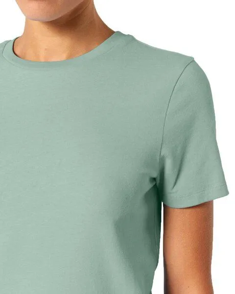 YTWOO YTWOO Bio Damen T-Shirt, enganliegend aus Bio-Baumwolle, Mint, – Produktbild 3 von 3