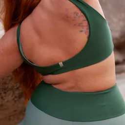 Inaska Inaska Damen vegan Bikinioberteil Reversible Pure Khaki/Moosgrün – Produktbild 1 von 1
