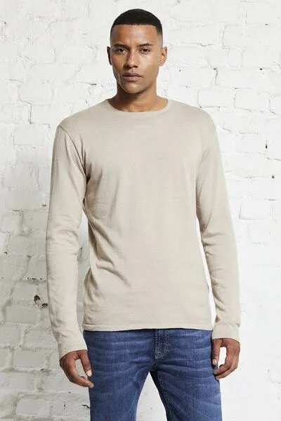 Wunderwerk Wunderwerk Herren Rundhals Pullover aus 100% Biobaumwolle "Core crewknit co male", Hell braun (light sand), – Produktbild 4 von 4