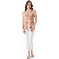 ORGANICATION ORGANICATION T-Shirt aus LENZING ECOVERO mit Blumenmuster, Rosa(bloom baby), – Produktbild 1 von 1