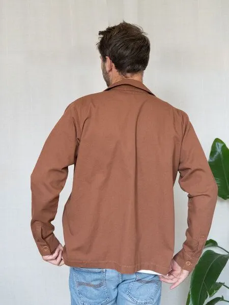 FUXBAU Fuxbau Männer Overshirt, Kastanie, – Produktbild 4 von 4