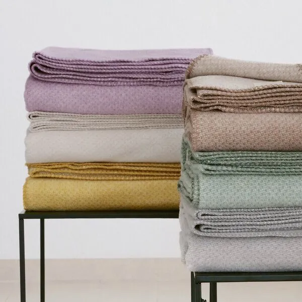 RIEMA Germany RIEMA Germany Kuscheldecke EMMA aus Bio-Baumwolle OEKO-Tex, Lila, – Produktbild 4 von 4