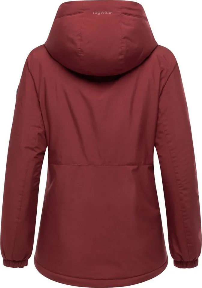 ragwear ragwear Winterjacke Bevin Warm YOUMODO Wasserdichte Damen Jacke für den Winter, Rot, – Produktbild 4 von 5