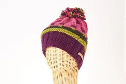 short'n'pietz short'n'pietz Schurwollmütze bunt gestrickt mit Bommel – Produktbild 1 von 1