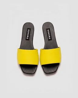BOHEMA BOHEMA Damen vegan Slides Mellow Yellow – Produktbild 1 von 1