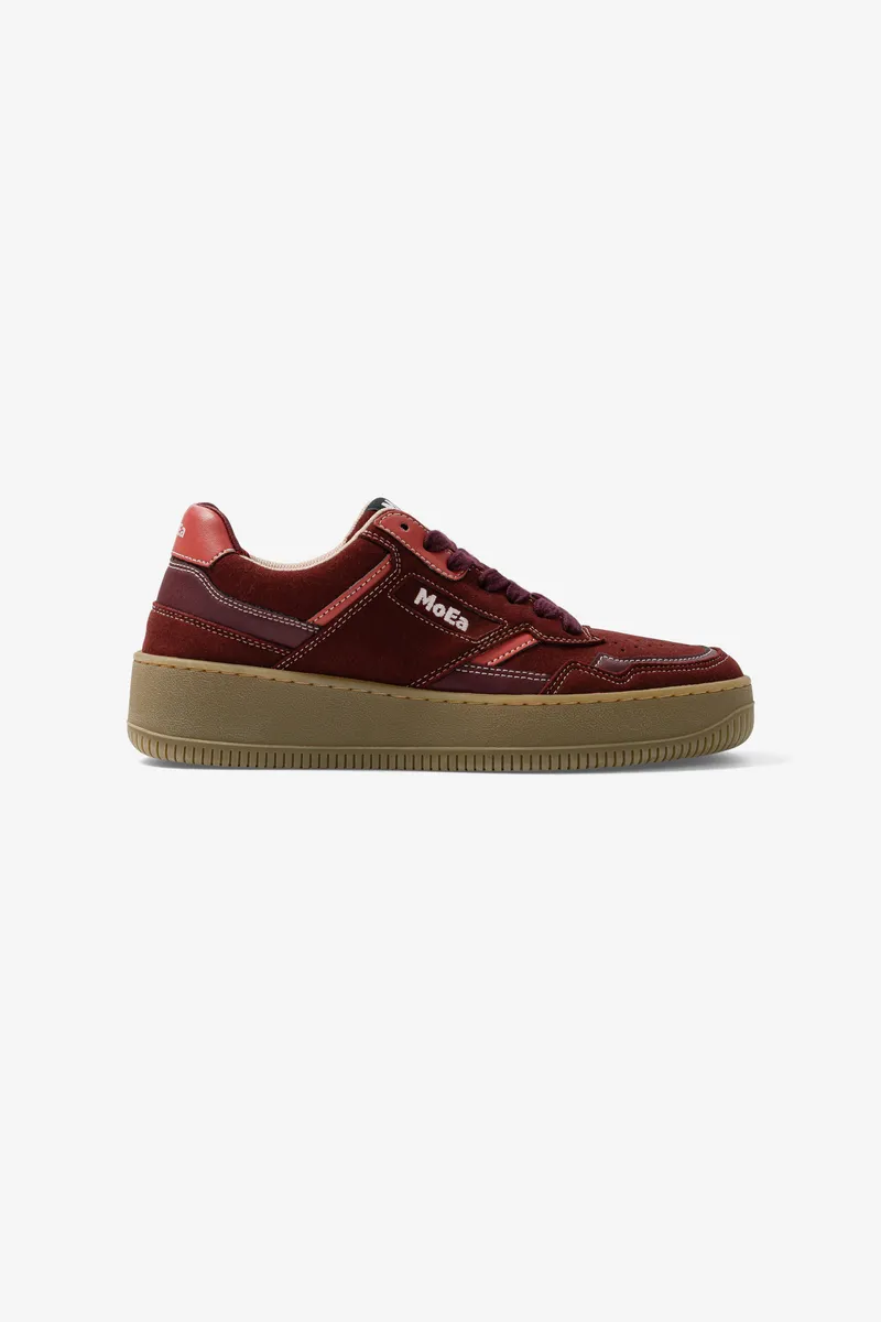 MoEa MoEa Herren vegan Sneaker Gen1 Grapes Vegan Suede Wine Dark Red, Dunkelrot, – Produktbild 1 von 2