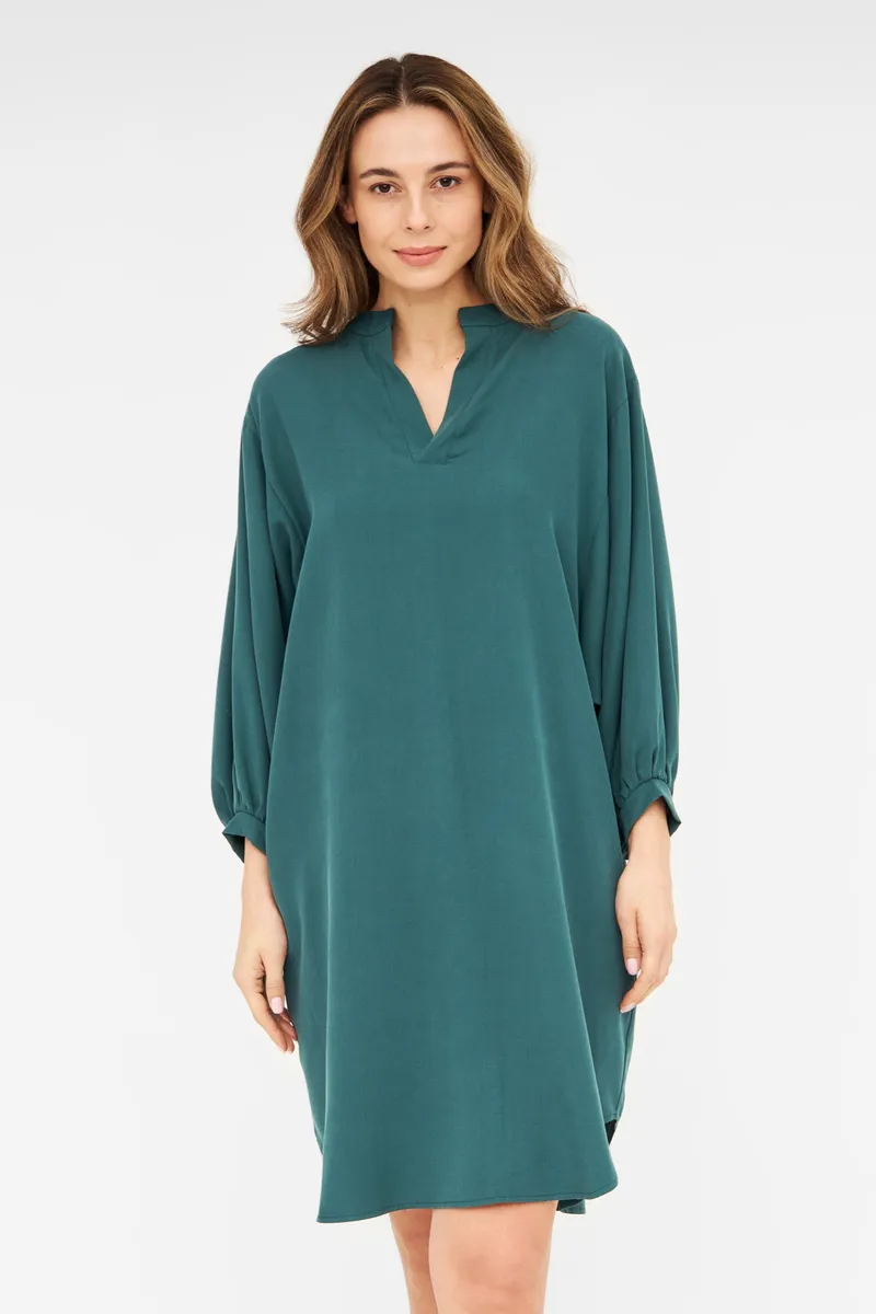 WiDDA Widda Damen vegan Bluse Tunika Banya Tiefsee Petrol, Teal, – Produktbild 2 von 2