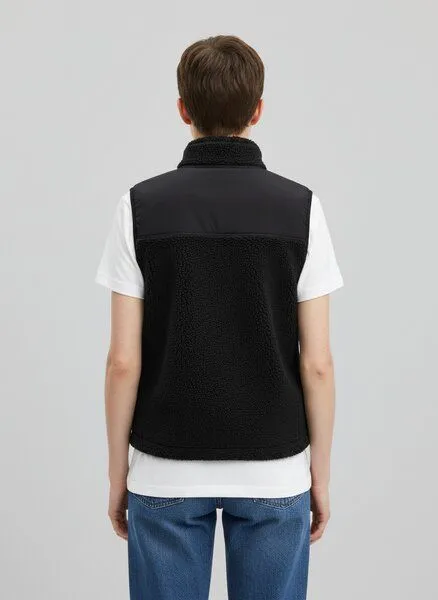UNIPOLAR Unipolar Fleece-Weste Modell: Lin, Black, – Produktbild 2 von 2
