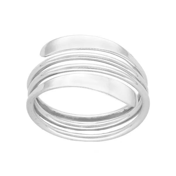 pakilia pakilia Silber Ring Spiral Feder – Produktbild 3 von 5