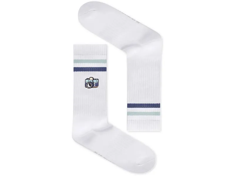 GreenBomb GREENBOMB Bio-Tennissocken "Camera", white, Gr. 41/46 – Produktbild 1 von 1