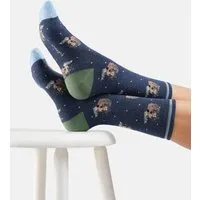 Thought Socken Modell: Clever Cat, Indigo blue marl, – Produktbild 2 von 2