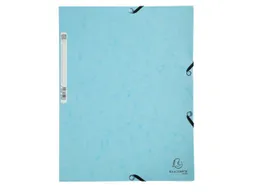 Exacompta 25 Exacompta Sammelmappen, Colorspan-Karton, 400 g/m², DIN A4, 3 Klappen, pastellblau – Produktbild 1 von 1