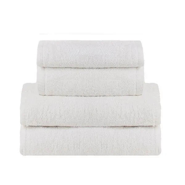 York YORK Frottier Handtuch/ Gästetuch / Badetuch 100 % Baumwolle, Weiss, – Produktbild 1 von 1