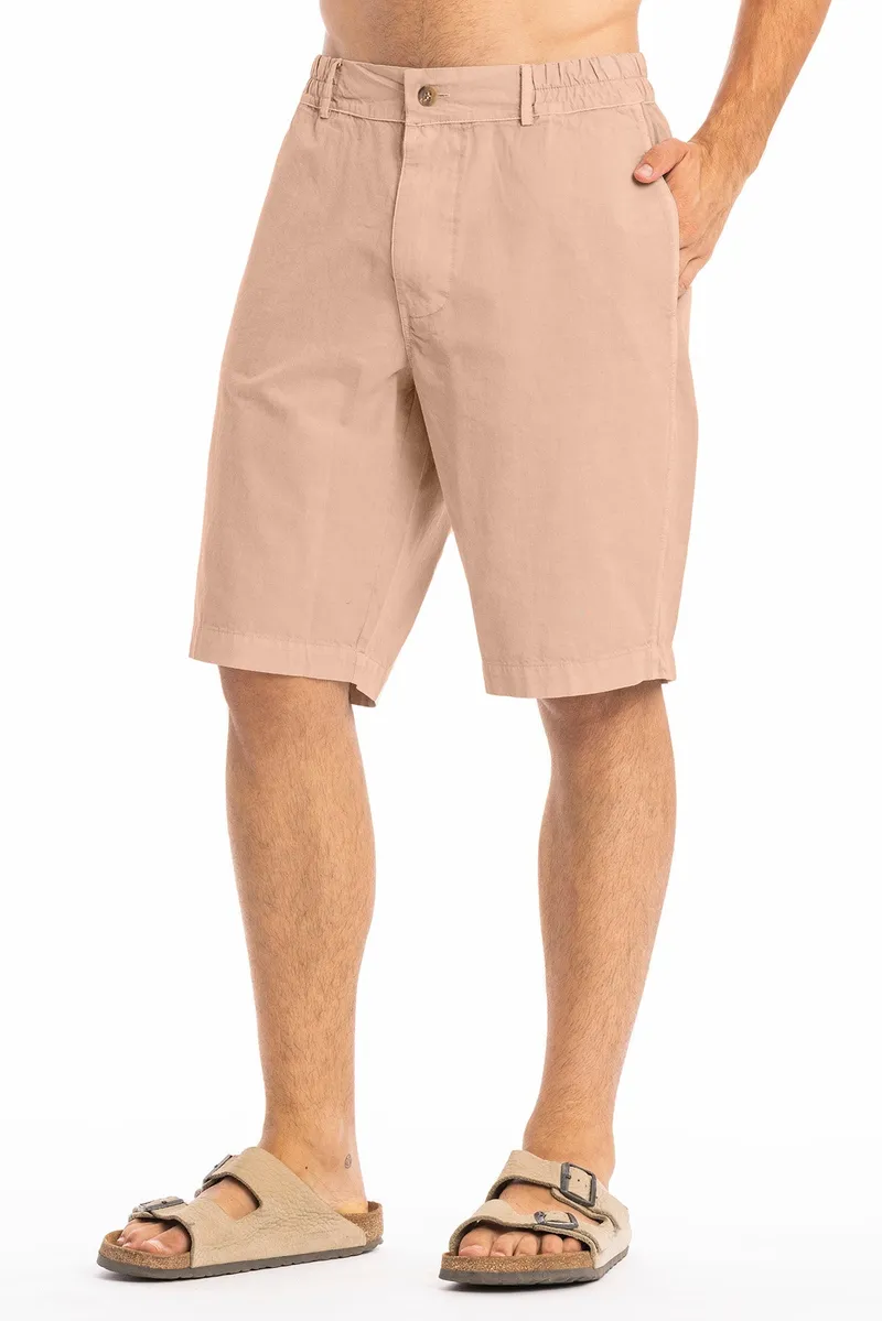RAVENS VIEW IBIZA RAVENS VIEW IBIZA Herren vegan Shorts Mike Taupe Braun, Hellbraun, – Produktbild 1 von 2
