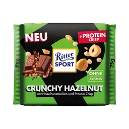 Ritter Sport Ritter Sport Protein Crisp Crunchy Hazelnut, 75g – Produktbild 1 von 1