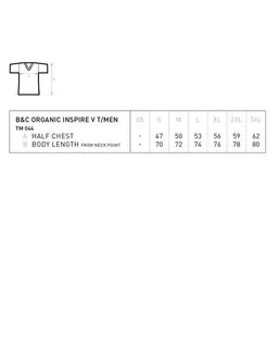 B&C Collection B&C Collection Inspire T-Shirt Herren V-Ausschnitt 140 gr /m² bis Größe 3XL – Produktbild 1 von 1