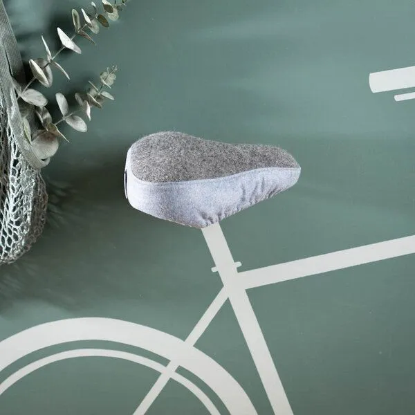 nahtur-design nahtur-design Sattelbezug aus Loden | Sitzheizung für Dein Fahrrad, Hellblau_02 (blau), – Produktbild 1 von 5