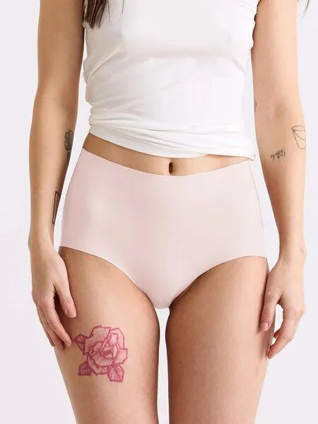 erlich textil erlich textil Light Touch High Waist Slip im 3er Pack aus weichem Modal, made in Europe, Magnolie, – Produktbild 6 von 7