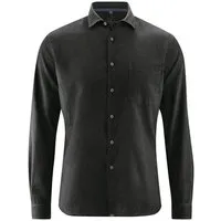 HempAge HempAge Herren Freizeithemd Hanf/Bio-Baumwolle, Black, – Produktbild 1 von 2