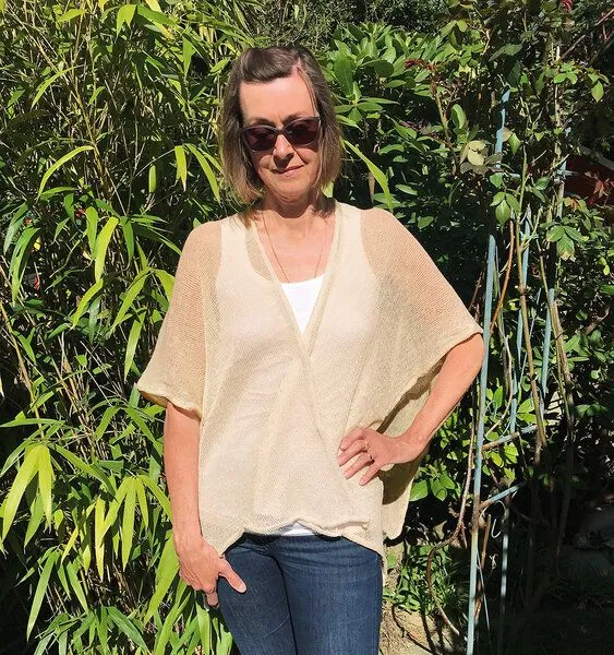Sundara Sundara Kimono "Mira" 100% Bio-Baumwolle, Sand, – Produktbild 2 von 3