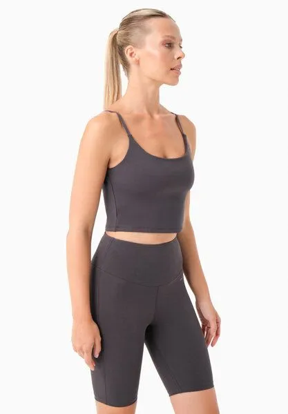 ORGANICATION ORGANICATION TARRA | Crop-Top aus Bio-Baumwolle, Shadow, – Produktbild 3 von 3