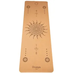 Divasya Divasya Reise Yogamatte aus Kork & Naturkautschuk mit Schutzhülle – Produktbild 1 von 1
