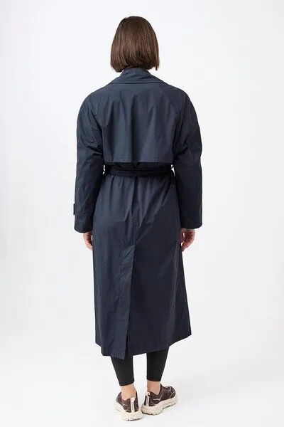 LangerChen LangerChen Leichter Trenchcoat, klassisch geschnitten mit Raglannaht, Navy (blau), – Produktbild 4 von 4