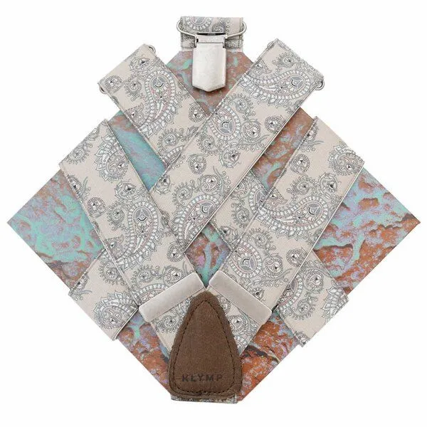klYmp klYmp Hosenträger 'basic' paisley, Himmelblau, – Produktbild 2 von 2
