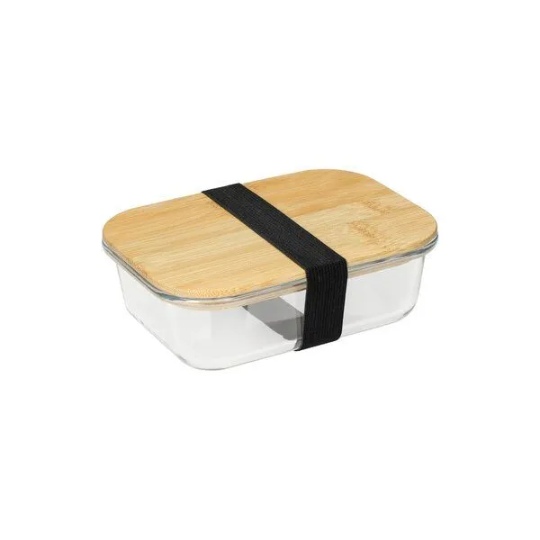elasto elasto Glasbehälter mit Deckel aus Bambus - Glasbox ist mikrowellengeeignet – Produktbild 1 von 4