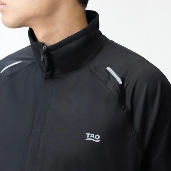TAO Sportswear TAO Sportswear Klimazonen Herren Laufjacke Pero mit wasserdichten Zonen, Schwarz, – Produktbild 3 von 3