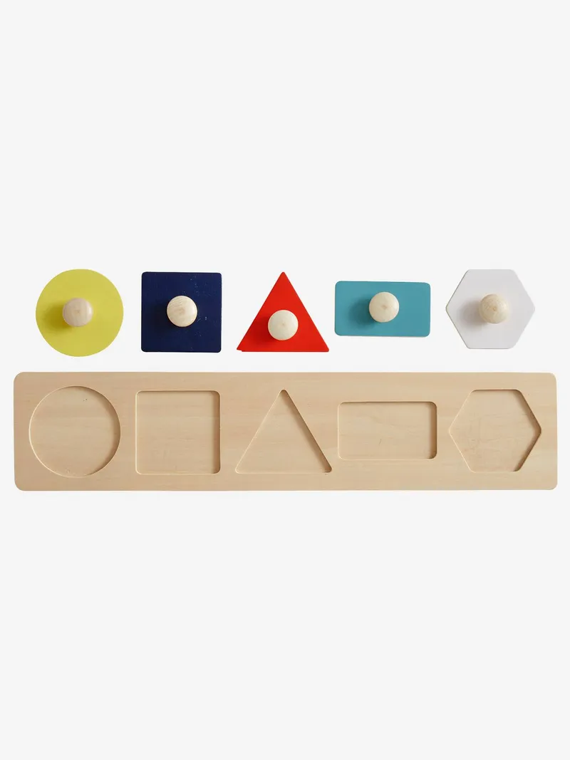 Vertbaudet Baby Holz-Steckpuzzle FSC®, Mehrfarbig, – Produktbild 3 von 4