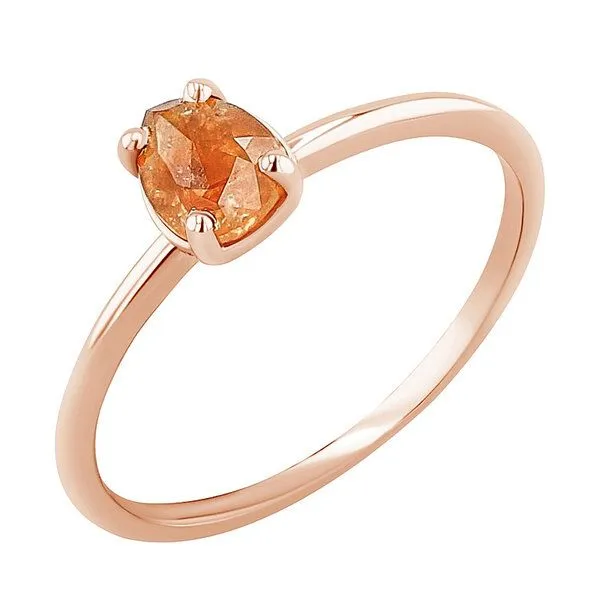 Eppi Eppi Goldener Ring mit Salt and Pepper Diamant in Birnenform Lorelei – Produktbild 2 von 4