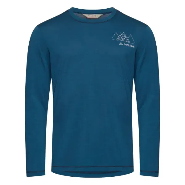 Vaude Langarmtrikot aus Wolle VAUDE Monviso II, Bleu, – Produktbild 1 von 1