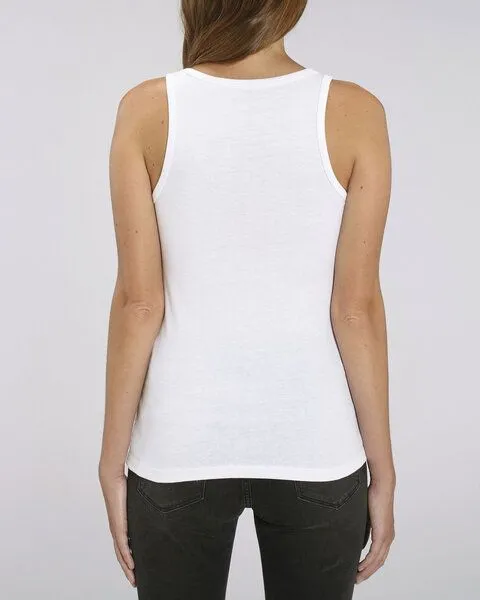 Human Family Human Family Bio Damen Tank-Top "Gleam - If U try" in 6 Farben, Weiss, – Produktbild 2 von 3