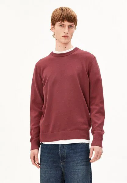 ARMEDANGELS ARMEDANGELS LOUKAA Herren Pullover aus Bio-Baumwolle, Velvet ember, – Produktbild 1 von 4
