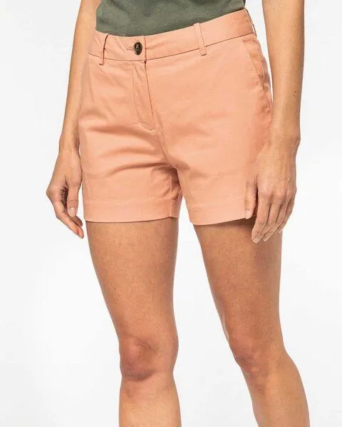 YTWOO YTWOO Damen Bermudashorts aus Bio Baumwolle mit weicher Haptik, Beige, – Produktbild 2 von 4