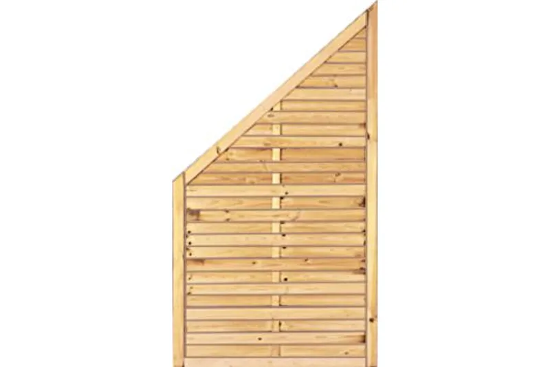 woodstore24 Sichtschutzzaun Holz Kiefer/Fichte 100 x 180/90 cm (Serie Föhr) – Produktbild 1 von 1