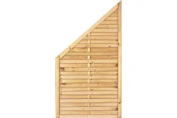 woodstore24 Sichtschutzzaun Holz Kiefer/Fichte 100 x 180/90 cm (Serie Föhr) – Produktbild 1 von 1