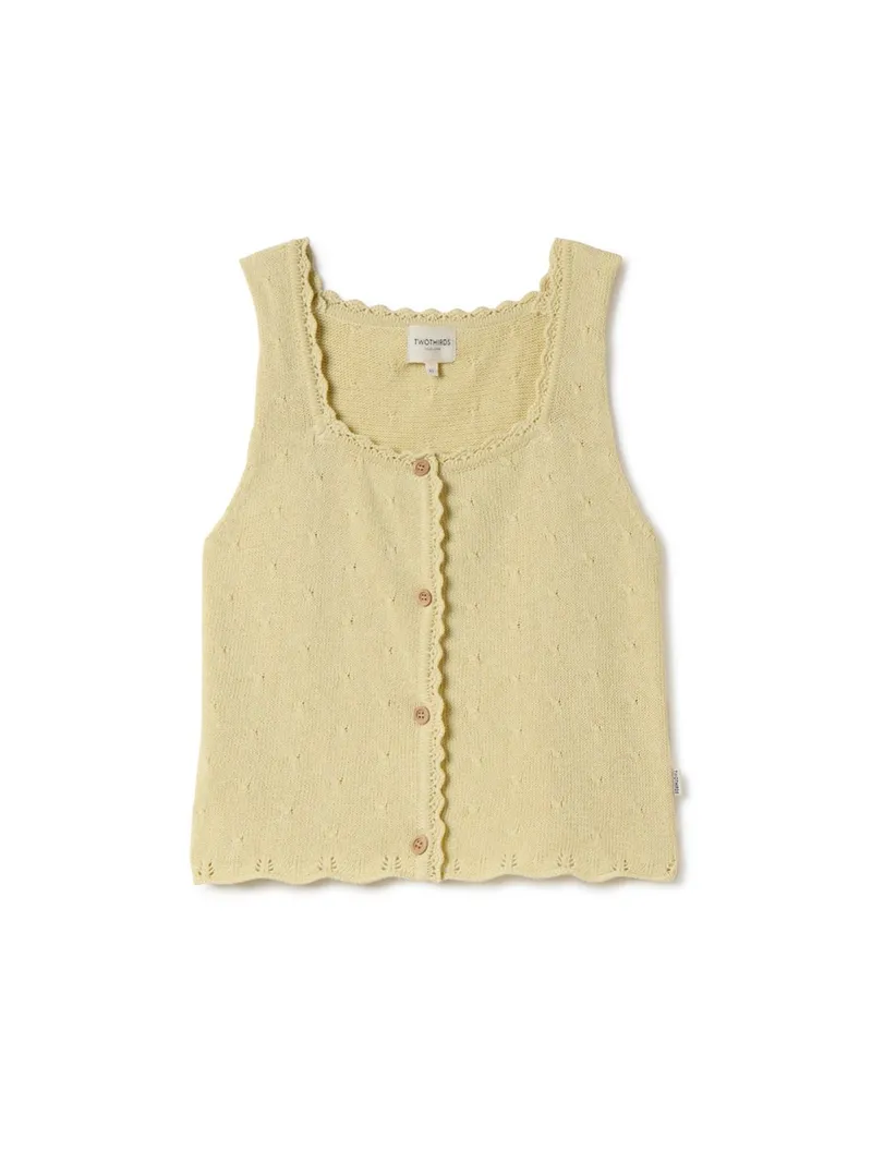 TWOTHIRDS TWOTHIRDS Damen vegan Top Froson Gelb, Gelb, – Produktbild 2 von 2