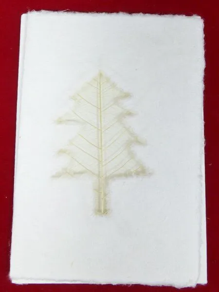Schönes aus Indochina Schönes aus Indochina Set 4 Weihnachtskarten aus handgeschöpftem Maulbeerbaumpapier – Produktbild 4 von 4