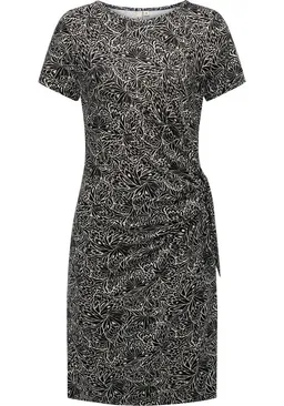 ragwear ragwear Shirtkleid Knotta Print Kurzarm Sommerkleid mit seitlichem Bindeband – Produktbild 1 von 1
